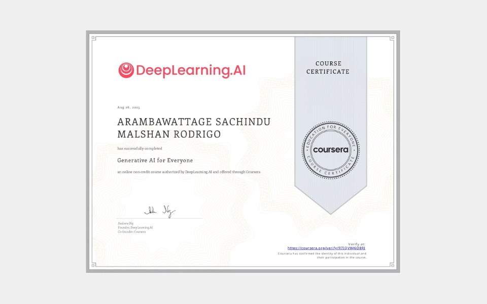 Gen AI Certificate